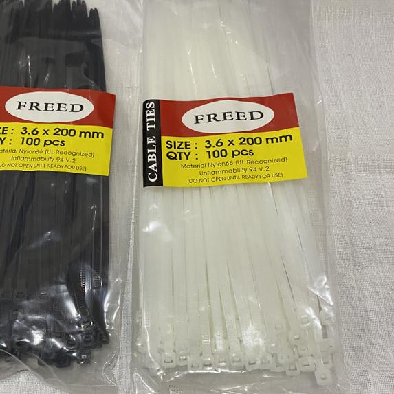 

► KABEL TIES /CABLE TIES /KABEL TIS FREED 3,6x20cm per pack 100pcs ✭