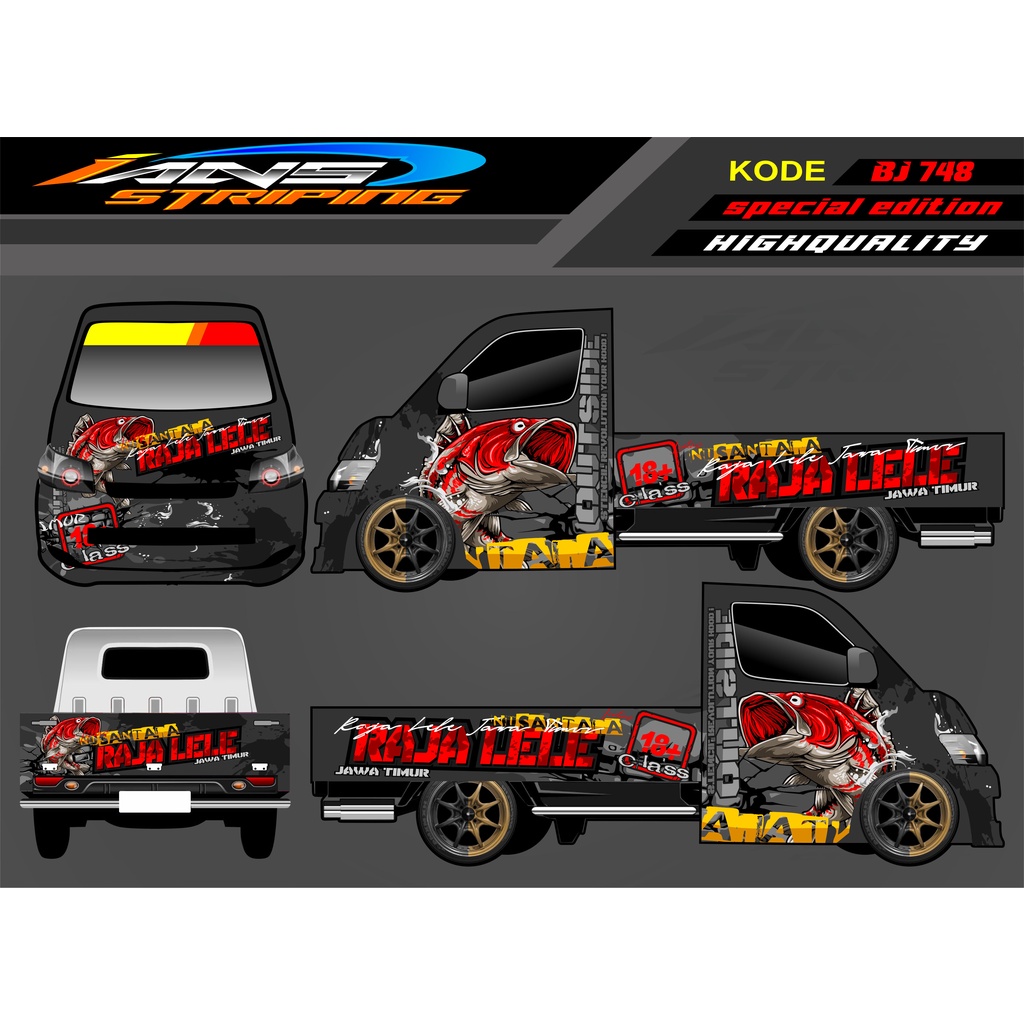 STICKER MOBIL PICK UP GRANMAX , CARRY , L300 / DECAL PICK UP / DECAL GRANMAX / DECAL STICKER MOBIL