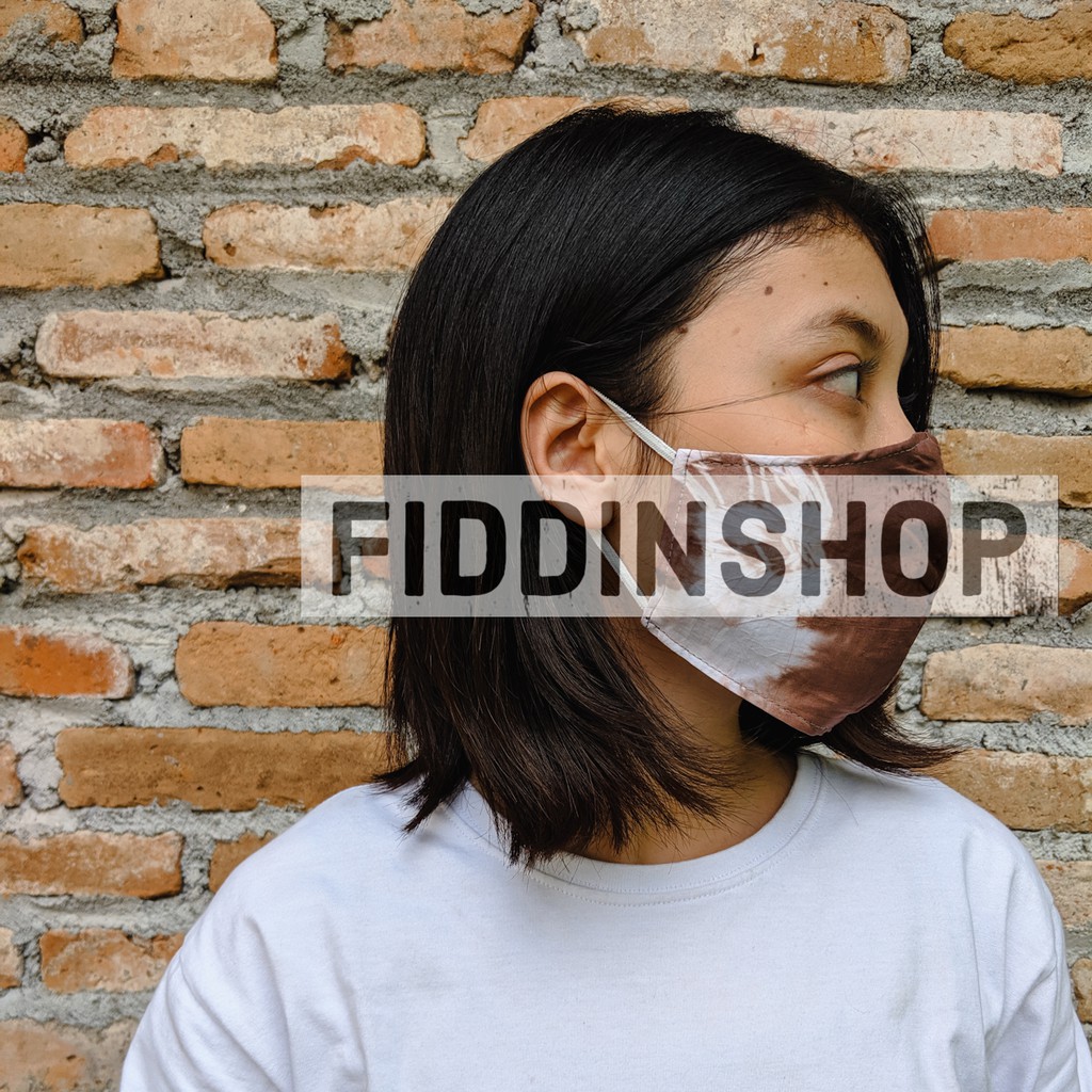 Masker Tie Dye Rayon Handmade Tie Dye ear loop Head Loop Mask Termurah Grosir Nyaman 2 Lapis 2 Layer