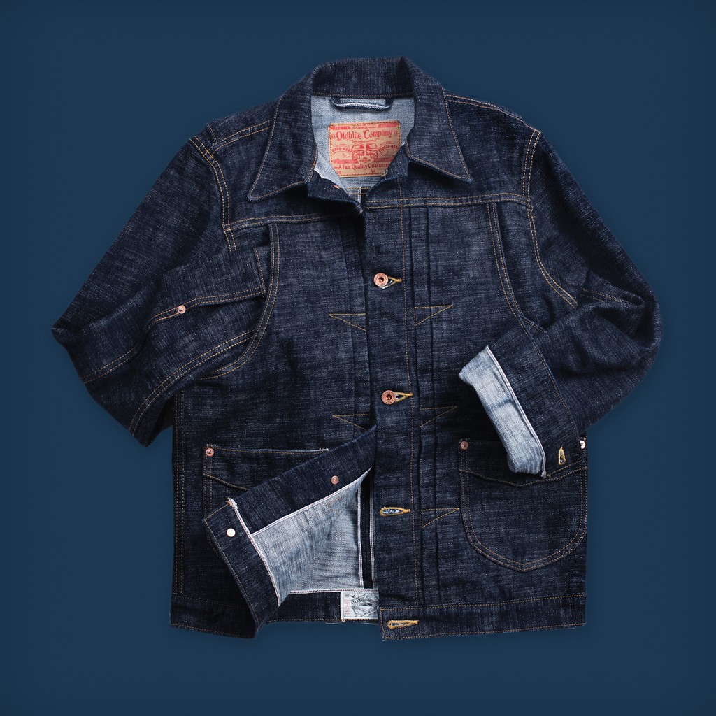 Oldblue Co. Work Jacket Type II - 18 Oz Over-Slub Selvedge Atlantic OW