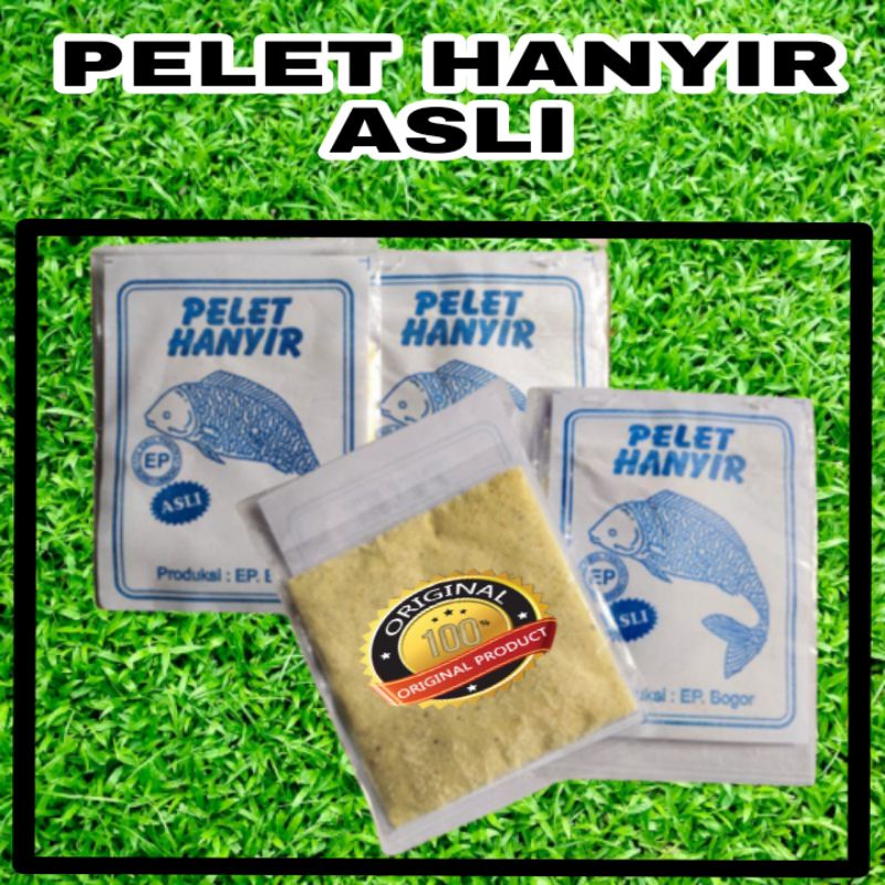 pelet hanyir asli ep bogor / pelet putih umpan ikan mas / umpan ikan air tawar / lele, ikan mas, ika