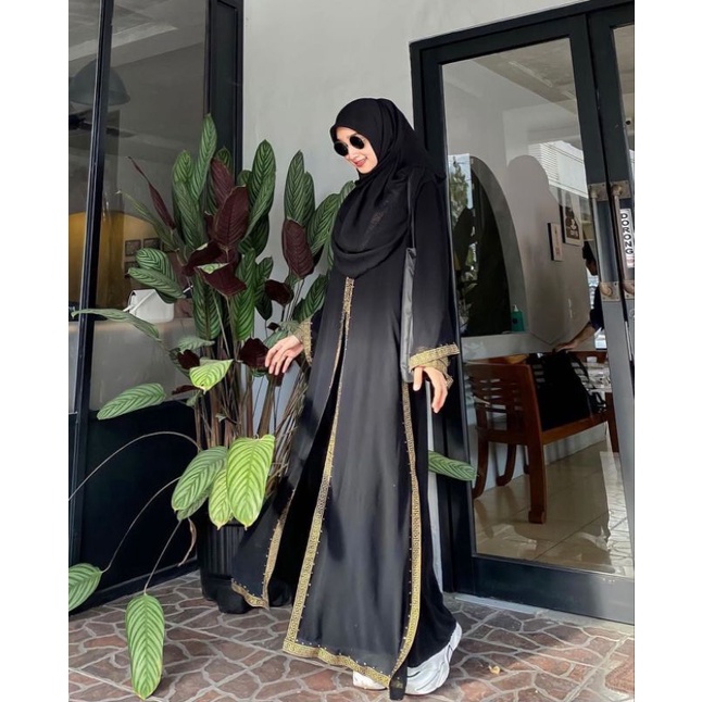 Gallery Exclusive Abaya Hitam Gamis Dubai Hawa 267