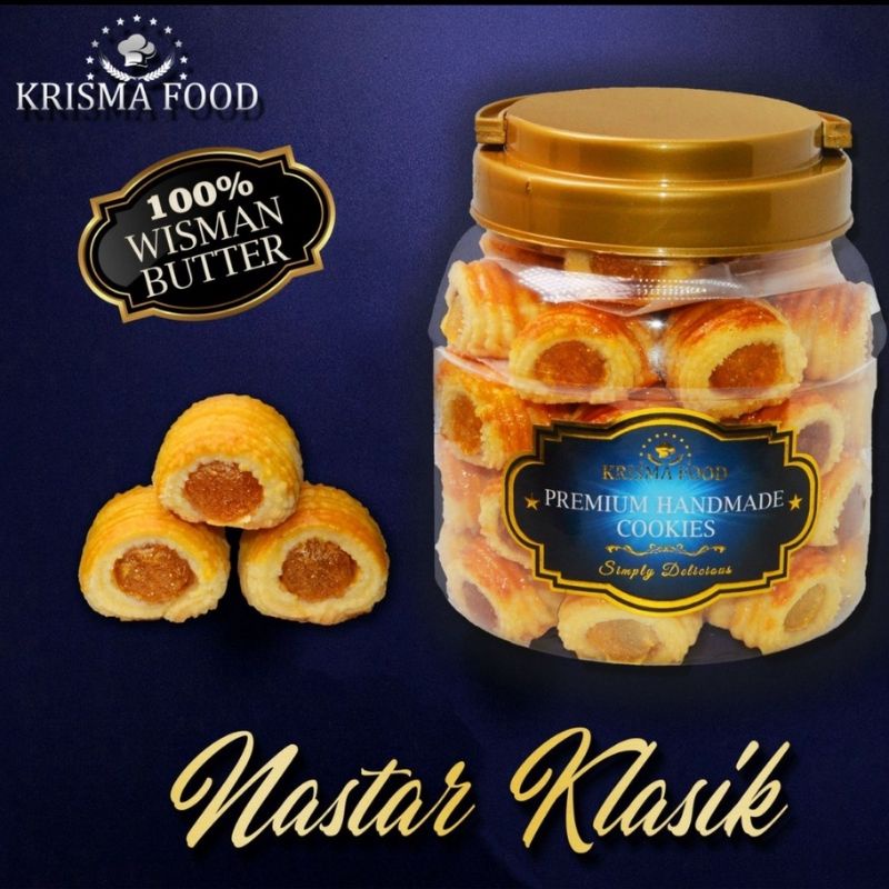 

.Nastar Klasik Nastar Nyonya Premium Krisma Food nastar lumer wisman 320gr kue kering (ds bgr)