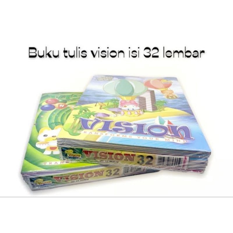 

buku tulis murah VISION isi 32 (pack)
