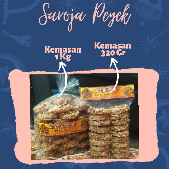 

PEYEK KACANG RENYAH dan GURIH [SAROJA PEYEK] Kemasan 1 Kg