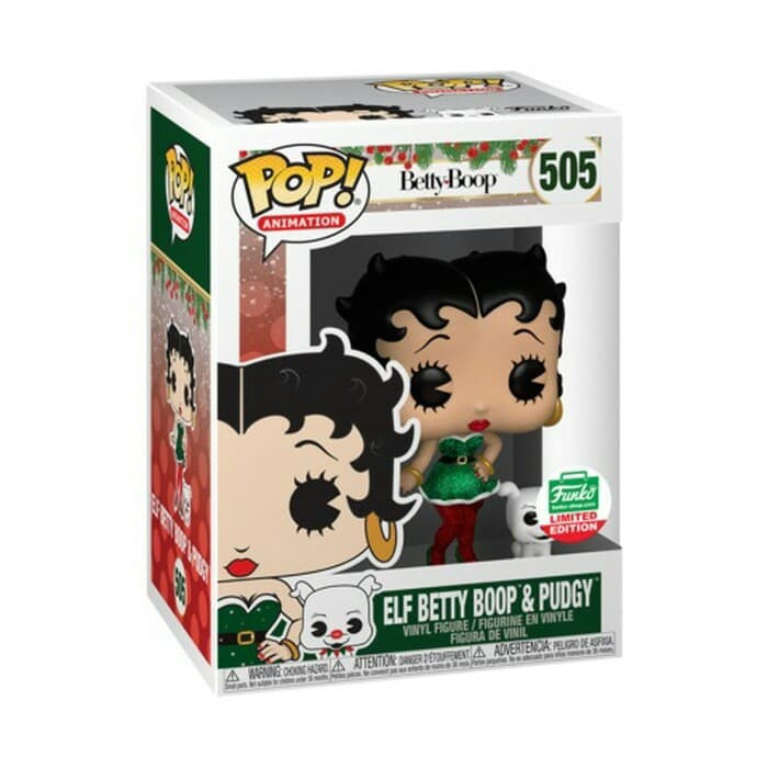 Funko Pop - Funko Shop -Betty Boop -Elf Betty Boop & Pudgy (Exclusive)