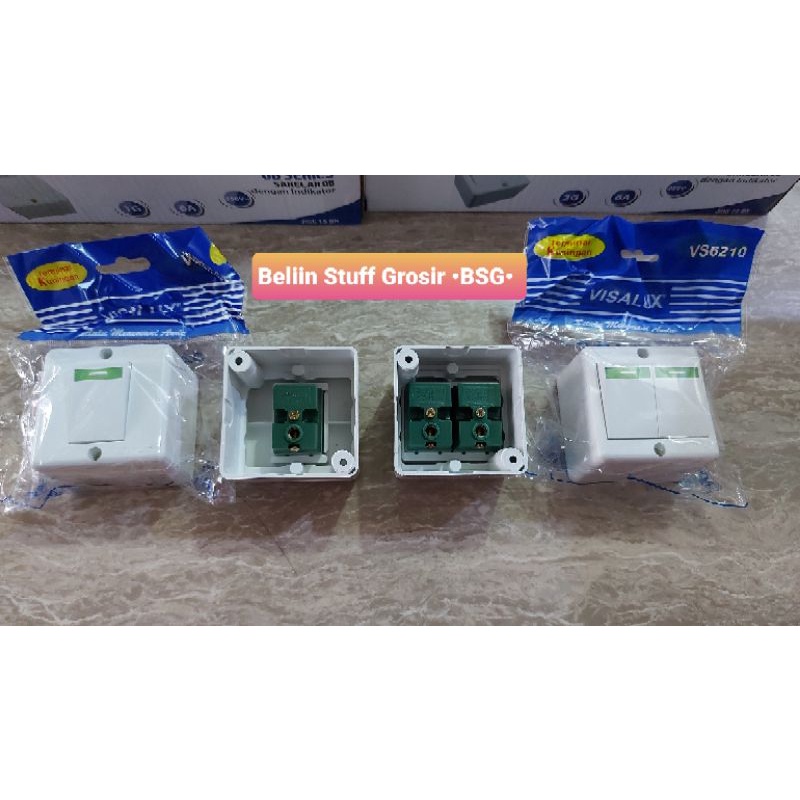 Saklat OB Visalux (Engkel dan Seri)/ Switch OB with Indicator VS6110 VS6210