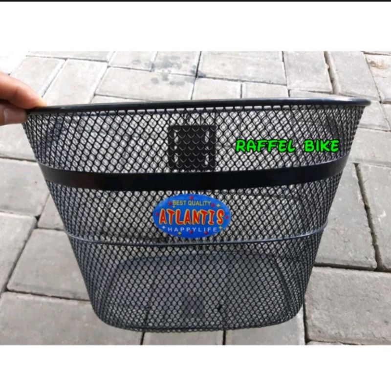 Termurah. Keranjang sepeda Atlantis black. Keranjang Atlantis. Keranjang sepeda mini