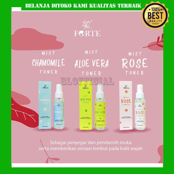 SYB Forte Face Mist Toner Pembersih dan Penyegar 100gr Ori