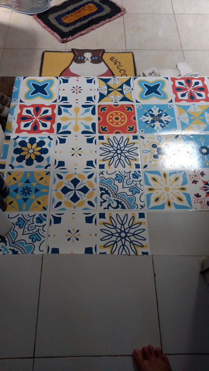 [sticker Dinding Dan Stiker Lantai] Bisa Untuk Perabot Seperti Kulkas Kompor Mesin Cuci - Ornamen 1