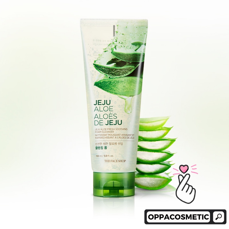 The Face Shop Jeju Aloe Fresh Soothing Foam Cleanser 150ml | 300ml