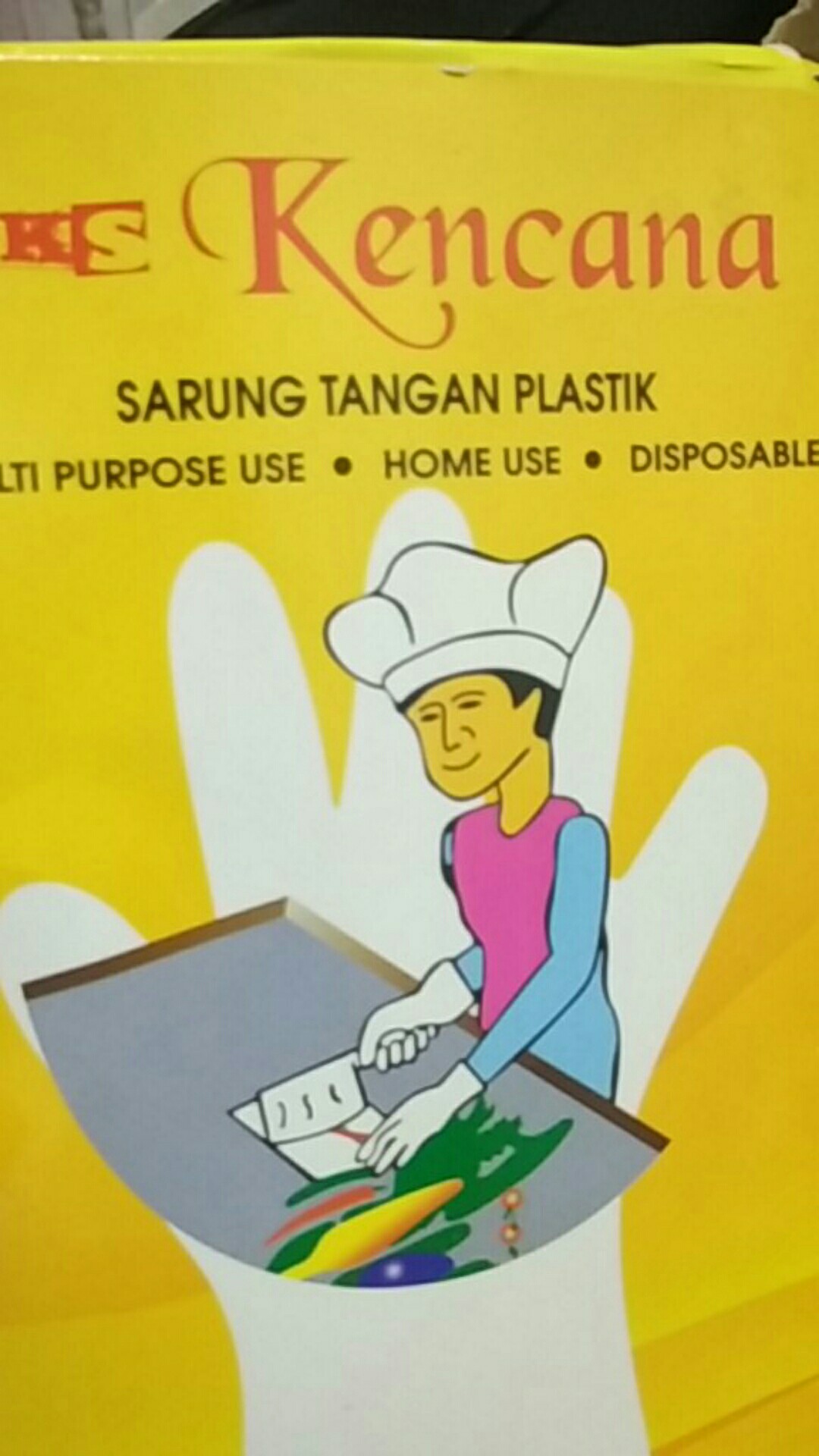 1pak=100pcs Disposable Gloves Pack Sarung Tangan Makan Glove Plastik Plastic