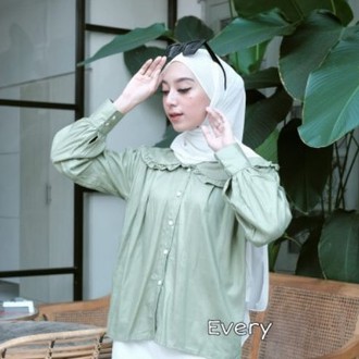 BLOUSE RAYON KOREAN STYLE / EVERY BLOUSE KERAH KOREA RAYON / BLOUSE KATUN RAYON