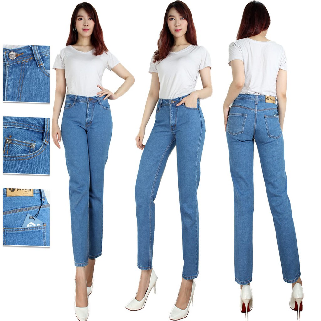 FORTGLASS BF CELANA JEANS AGNES 3 BOYFRIEND PILIHAN WARNA 27-30 TERLARIS JEANS NONSTRETCH MURAH