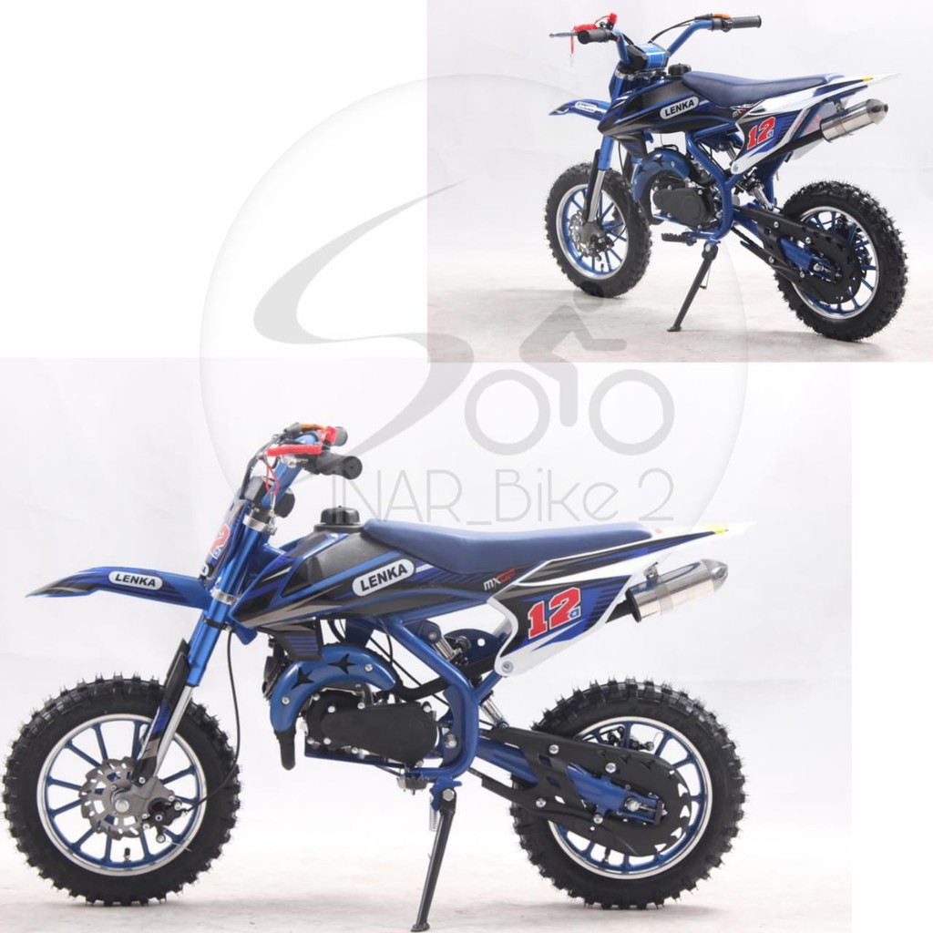 Lenka Mini Trail Mc12 &amp;  Motor Bensin Mini Anak Trail PC MOTO PC 01 2 Tak 50 CC