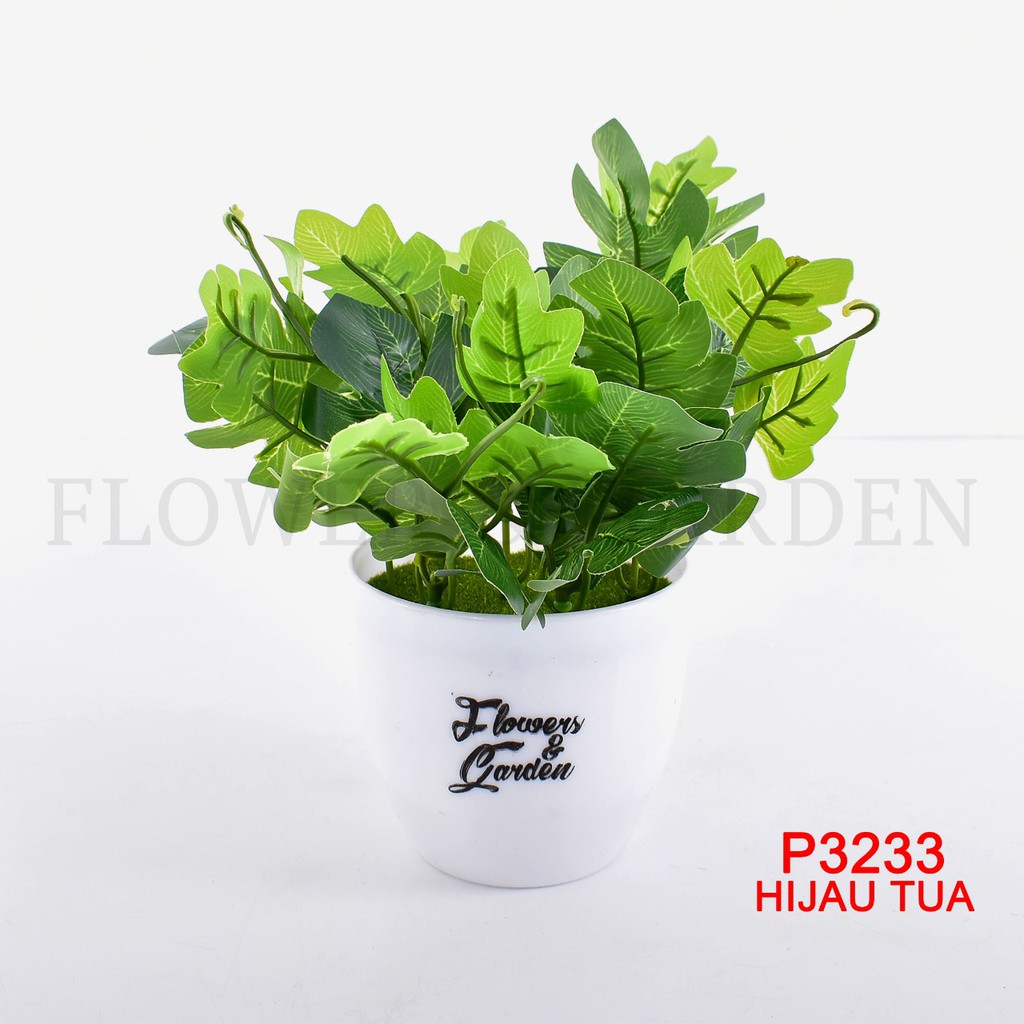 HMPU TANAMAN HIAS TANAMAN DAUN PLASTIK TANAMAN HIAS RUMAH BUNGA HIAS BUNGA PLASTIK BUNGA P3233-6