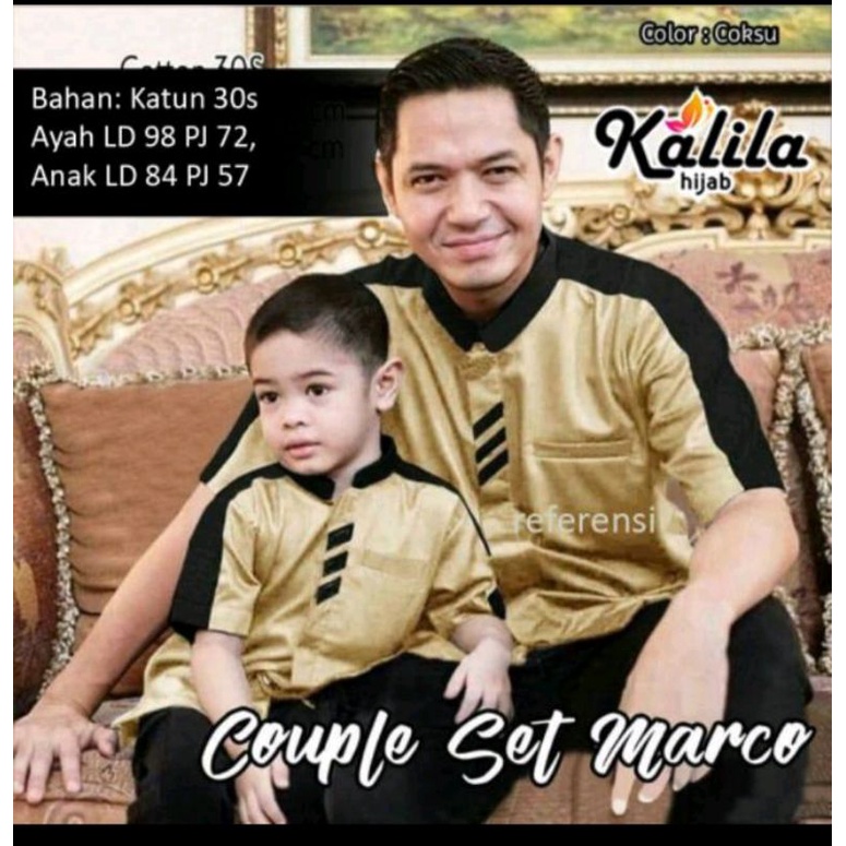 COUPLE KOKO AYAH DAN ANAK/KOKO ANAK MURAH/KOKO LEBARAN