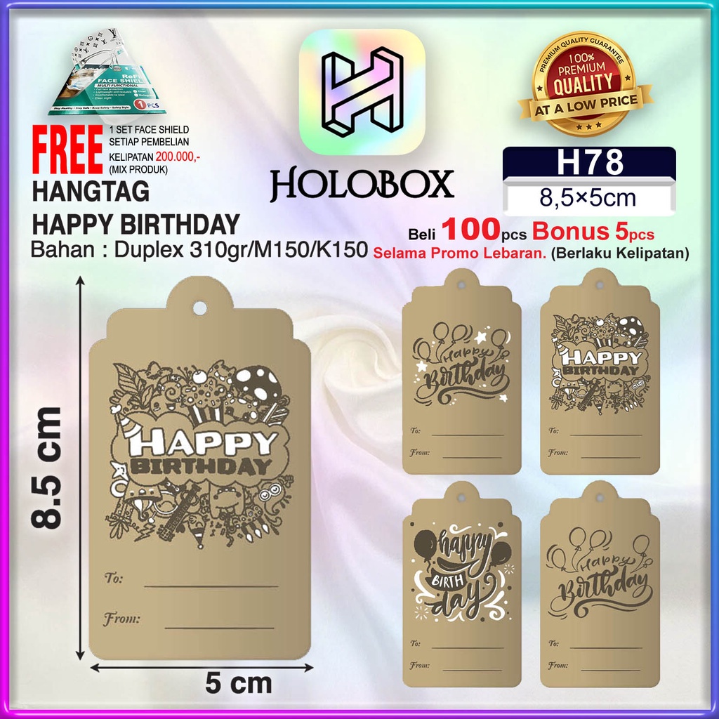 

Hangtag|Hangtag Murah|Hangtag Happy Birthday|Hangtag Ulang Tahun|H78