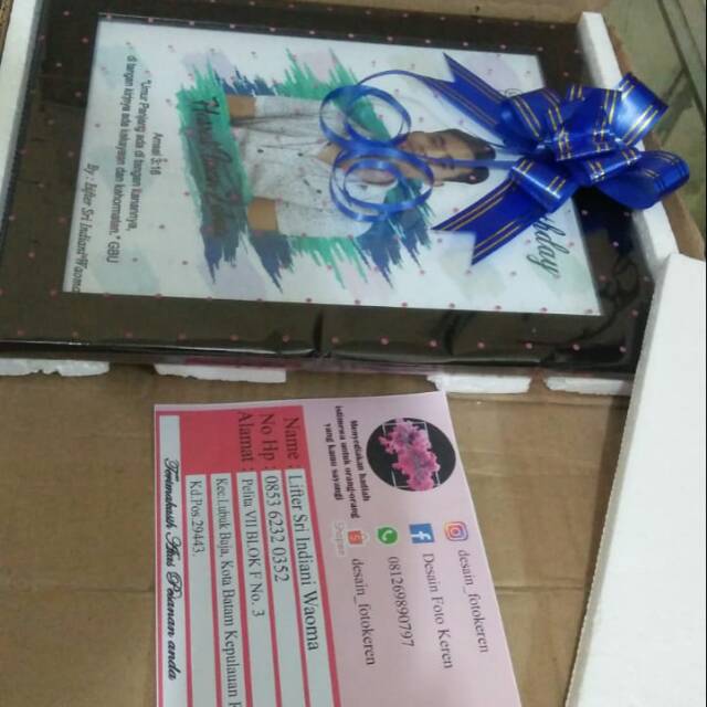 

Packing aman pakai kotak+gabus+bubble wrap