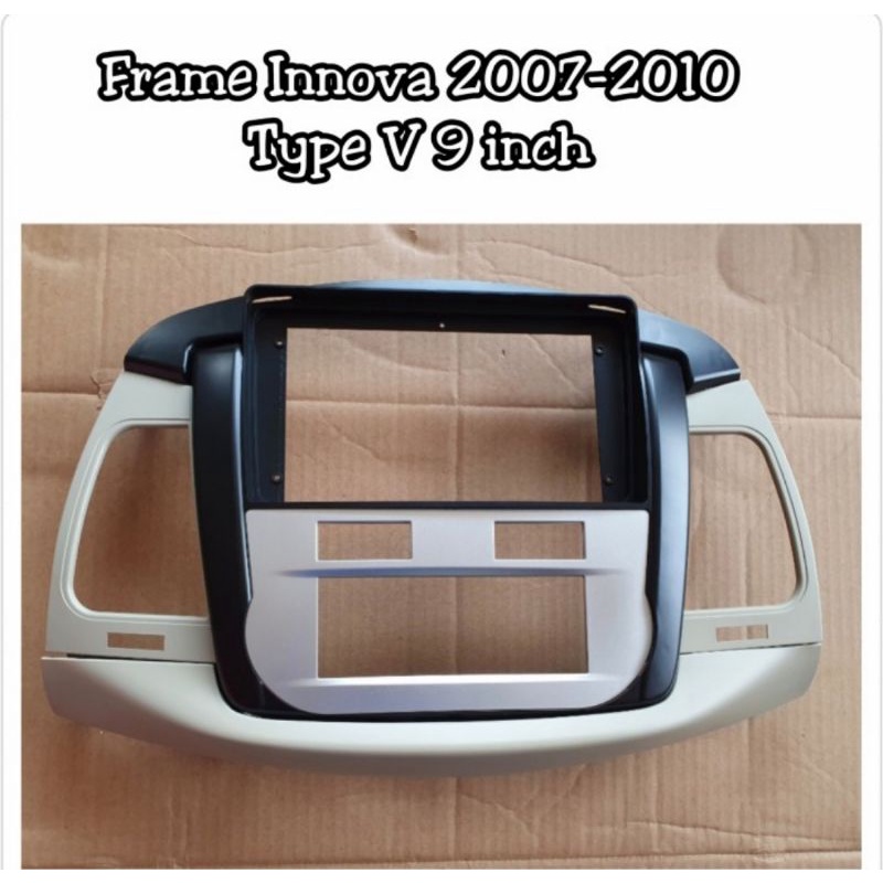 frame head unit double din innova 2007-2011 tipe V layar 9inci