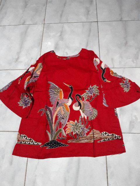 Bigsize Blouse Alisha Batik Jumbo Xxl Atasan Kerja Kantor Wanita Murah 525 Baju Cewek Etnik