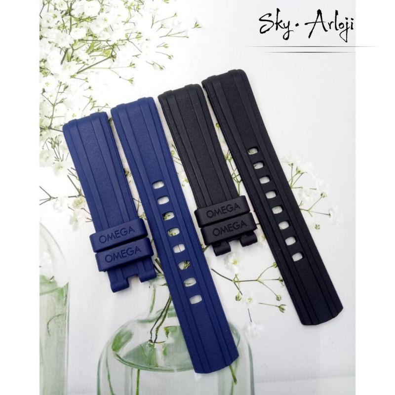 Tali Jam Tangan Omega Seamaster Rubber Strap High Quality