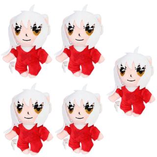 Cartoon Inuyasha 5 Red Plush Manga Dolls Soft Stuffed Toy Pendant - soft girl roblox avatars