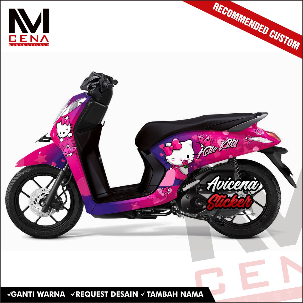 Sticker Decal Honda Genio Decal Sticker Genio Sticker Striping Decal Genio Full Body kitty