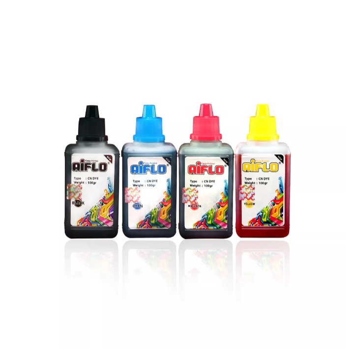 Paket Lengkap Tinta Printer Aiflo 664 Empat Warna 100 ml