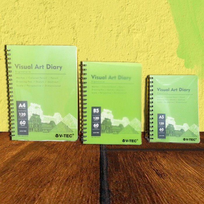 

Sketch Book Spiral V-Tec/Buku Gambar/Buku Sketsa A4/A5/B5