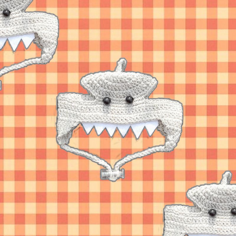 Shark Bucket Hat for Cat (Crochet Bucket Hat)