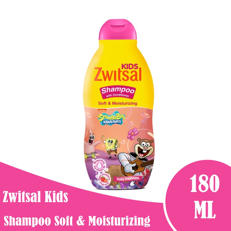 Zwitsal Kids Shampoo With Conditioner Soft &amp; Moisturizing 180ml