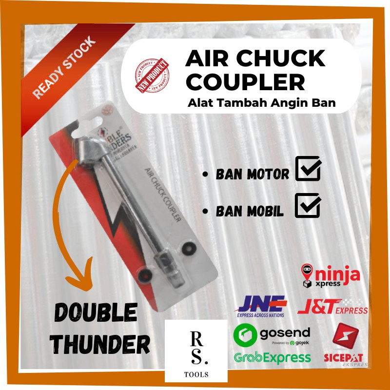 Alat Tambah Angin Ban Mobil Motor Tire Air Chuck Coupler Kopler Alat Isi Angin Ban Mobil Motor