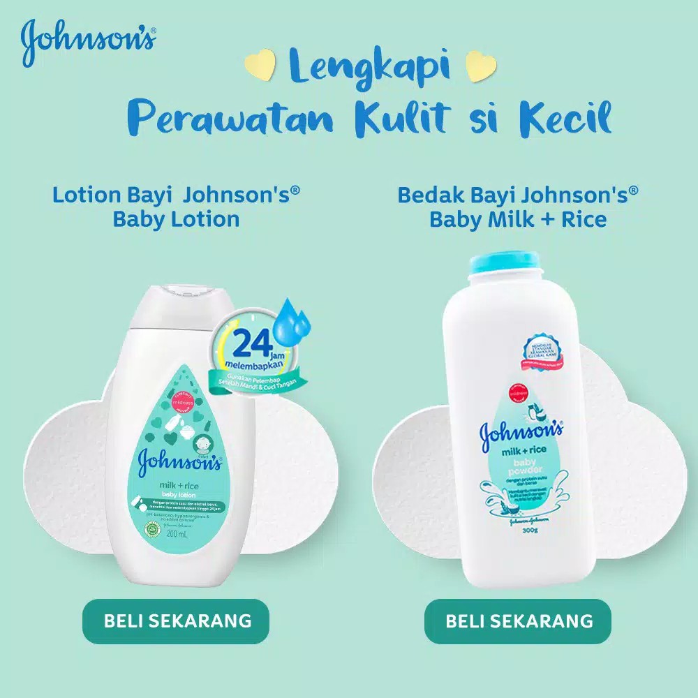 JOHNSONS BABY LOTION MILK+RICE 200 ML