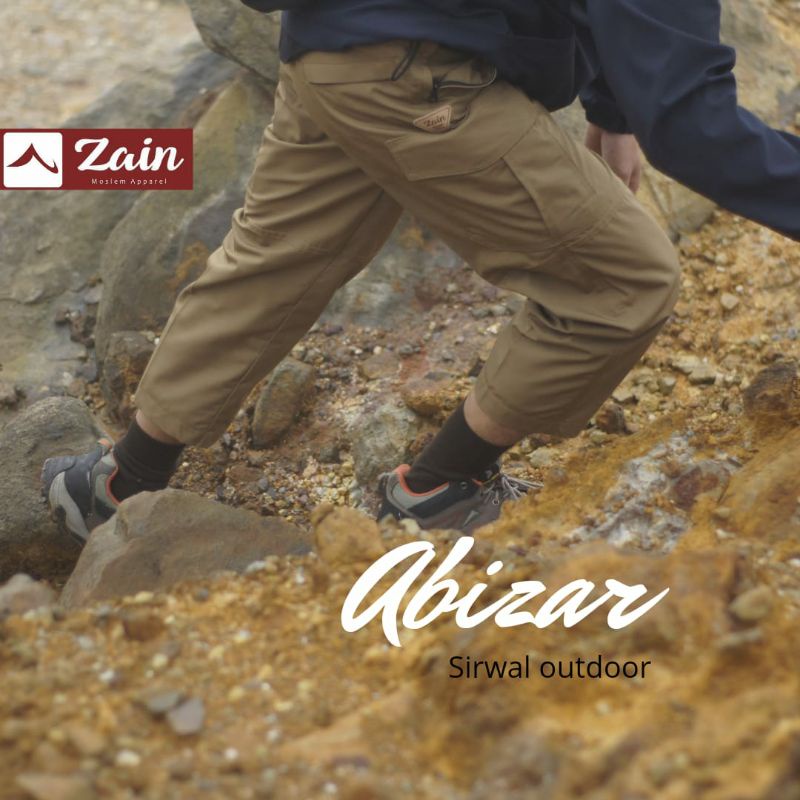 Celana sirwal outdoor Abizar by zain sirwal gunung outdoor bahan ribstop