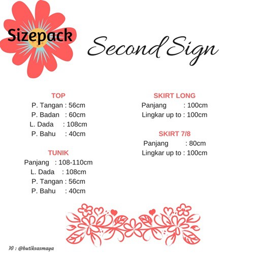 Second Sign Original Big Sale Koleksi Dress