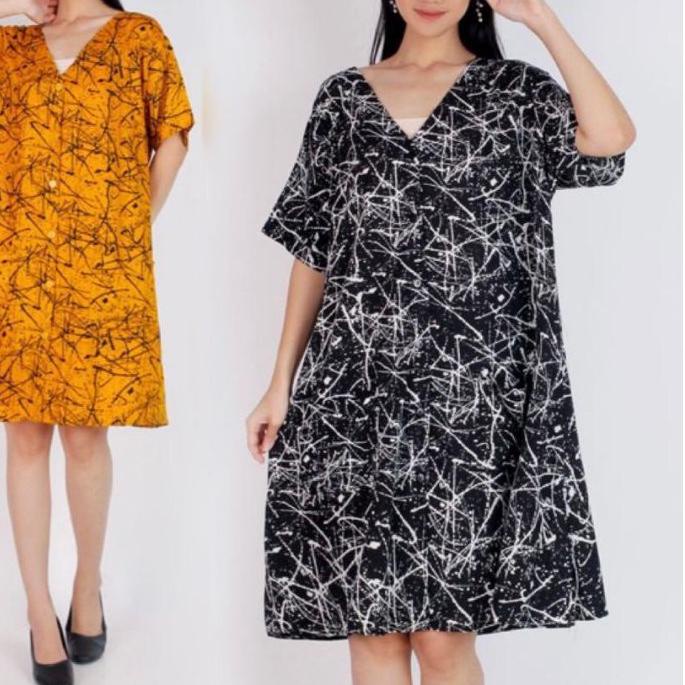 ✪ Dress Gaun BIG SIZE JUMBO 2034 ELEGAN BAJU KERJA WANITA GEMUK BIGSIZE IBU HAMIL MENYUSUI XL XXL XX