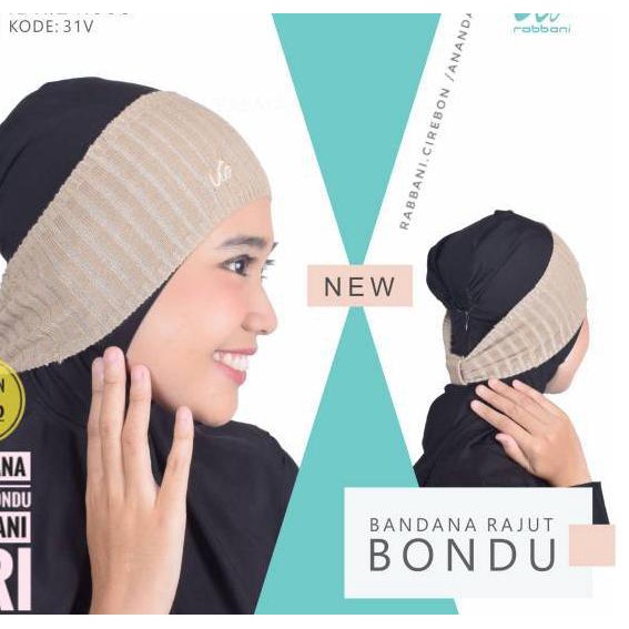 Wow Murah Meriah.. Bandana Rajut BONDU Rabbani Ori