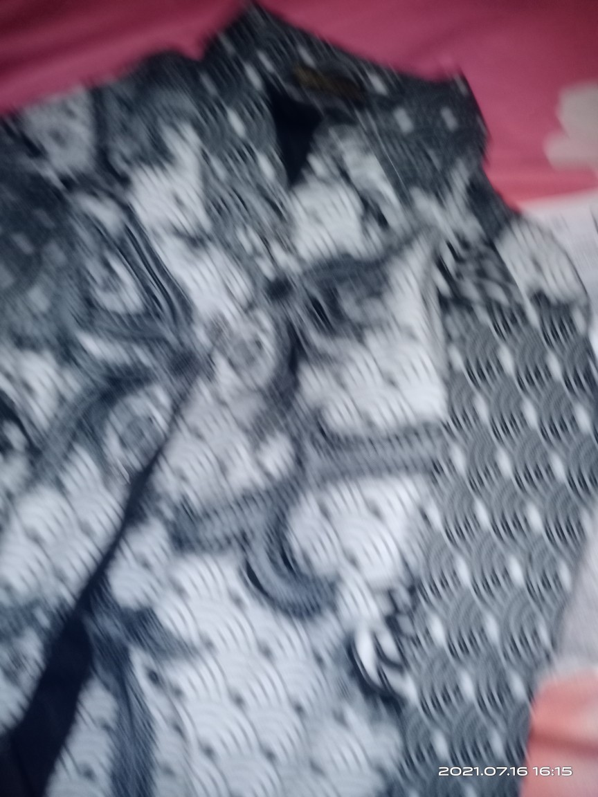 Kuncoro Sukma Kemeja Batik Pria Lengan Panjang Slimfit Katun Printing Hem Baju Seragam Kantor Modern