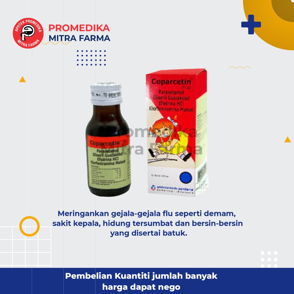 Coparcetin 60 ml Syrup / Botol / Obat Flu dan Batuk Anak
