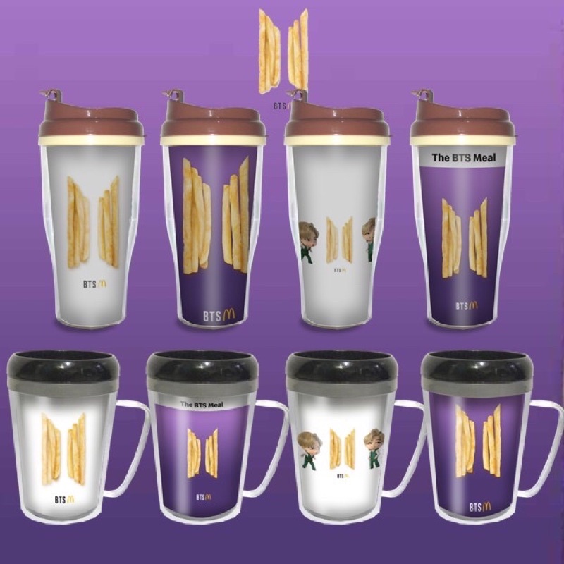 TUMBLER BTS MEALS MUG BTS MEAL MERCH BANGTAN GIFT ARMY BTSXMCD RM JIN SUGA JHOPE JIMIN V JK LIMITED
