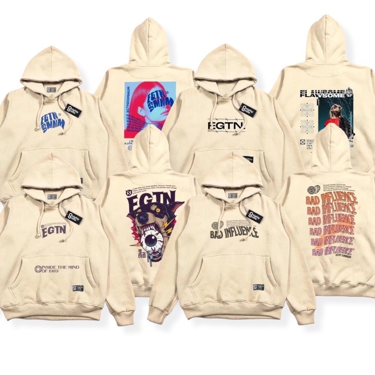 MAMMOTHPROJECT - SWEATER HOODIE PRIA EIGHTY NINE/HOODIE PRIA CREAM/Hoodie hitam/Hoodie Pria