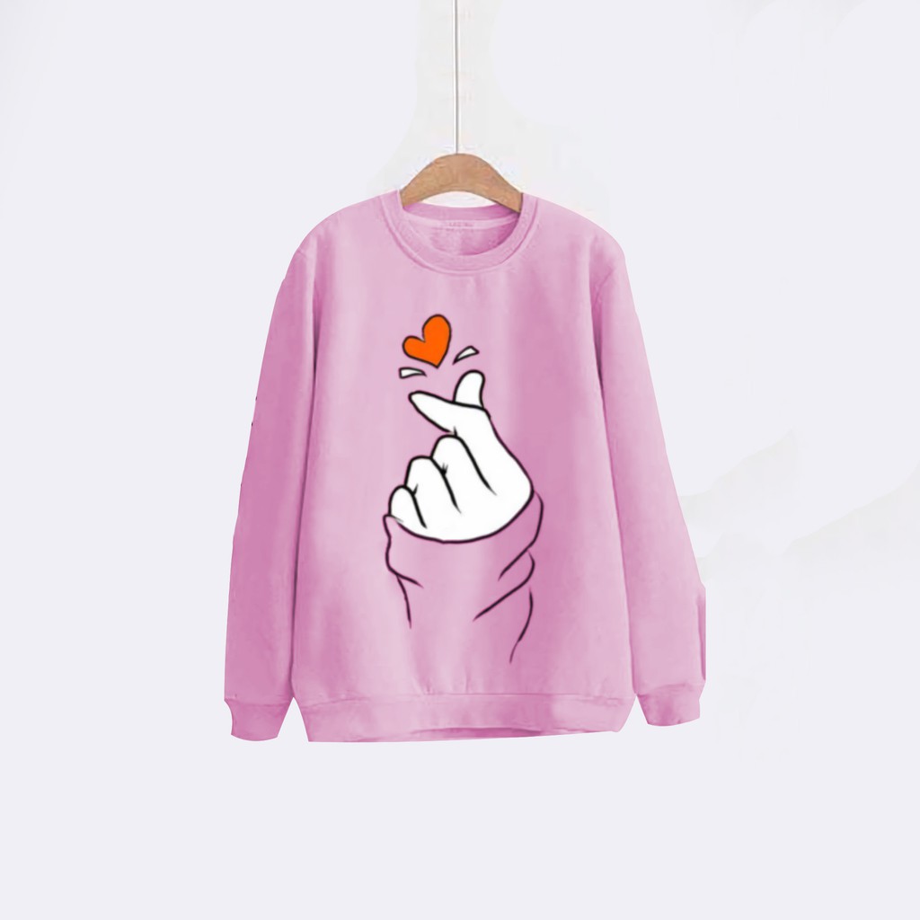 RX FASHION SWEATER MURAH WANITA / SWEATER LENGAN PANJANG SRANGHAE LOVE