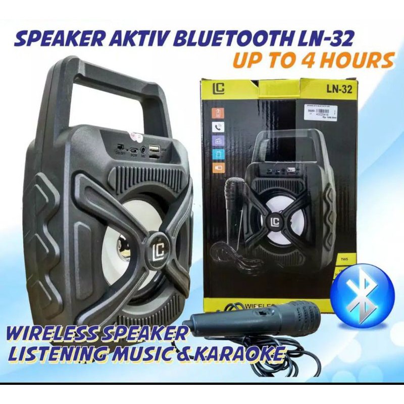 SPEAKER BLUETOOTH LN-32/ SPEAKER BLUETOOTH LC FREE MIKE KARAOKE