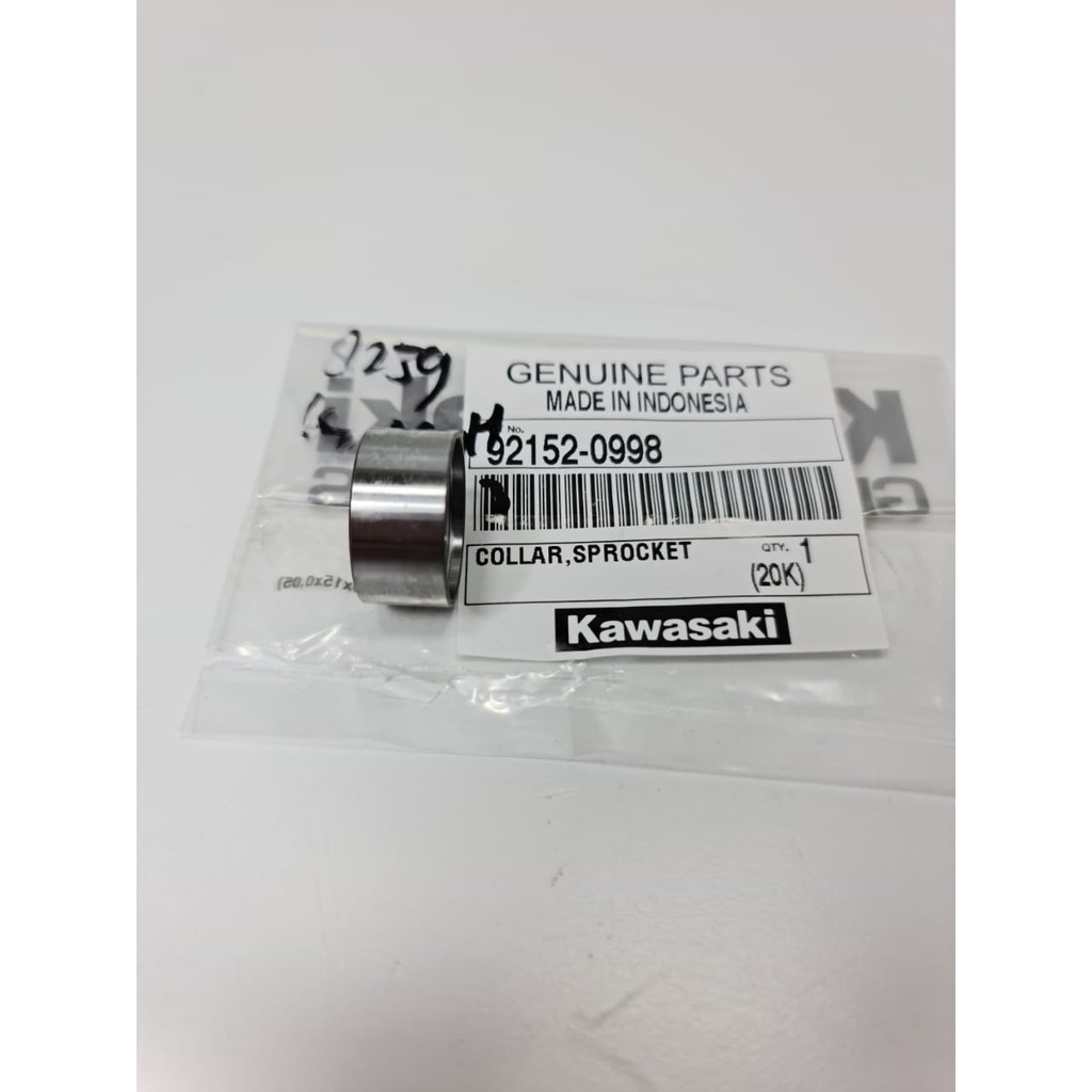 (KLX150) GENUINE PART - BOSHING GEAR - BOS GIGI TARIK DEPAN - COLLAR SPROCKET (92152-0998)-2