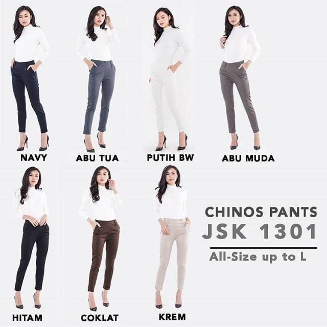 JSK 1301 CHINOS PANTS ALL SIZE FIT TO S M L XL