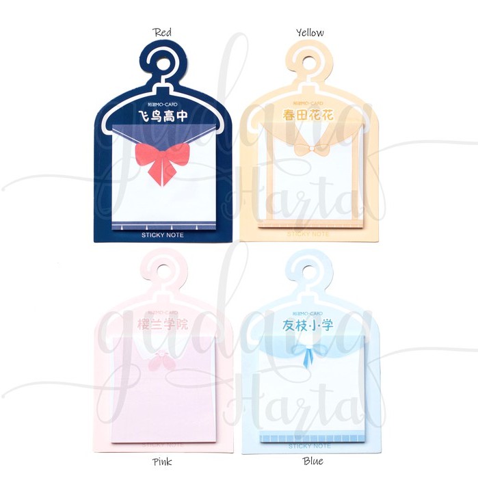 

Sticky Notes Baju Sailor Gantung Memo Lucu DIY Scrapbook GH 301161