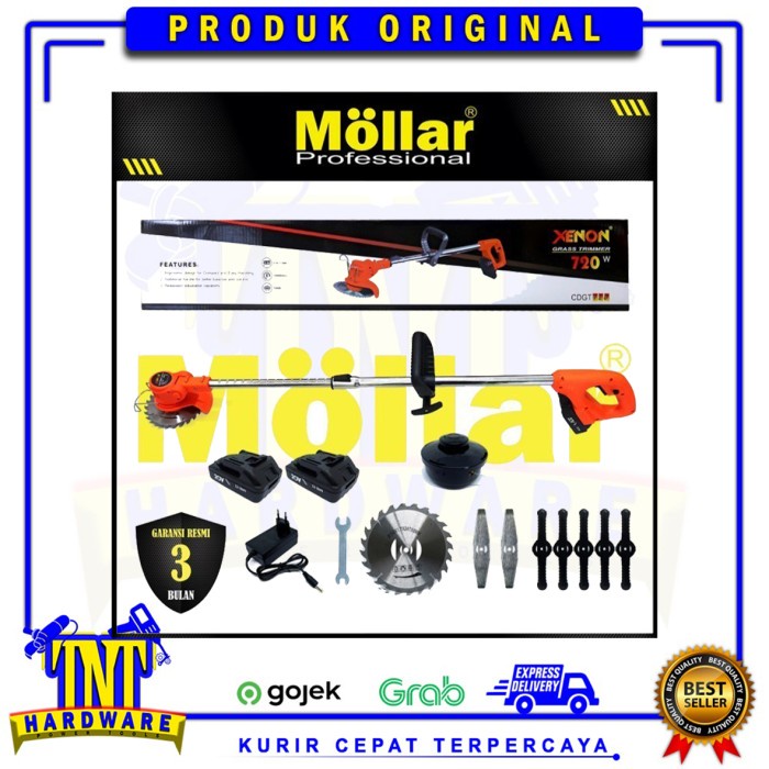 XENON GRASS TRIMMER 720 MESIN ALAT POTONG RUMPUT CAS BATERAI 18V/20V