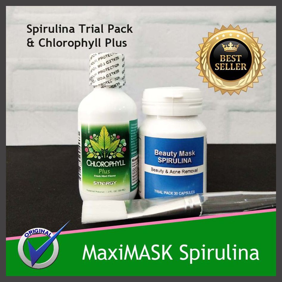 Multivitamin Brightening Spirulina Samarkan Kerutan SYNERGY USA