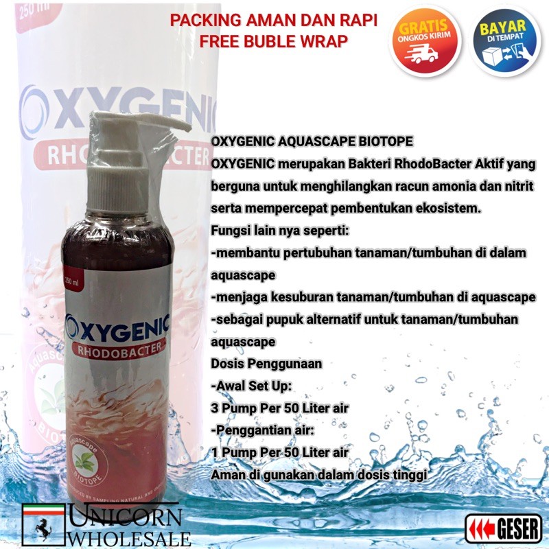 OXYGENIC AQUASCAPE BAKTERI STARTER BIOTOPE 250 ML PSB